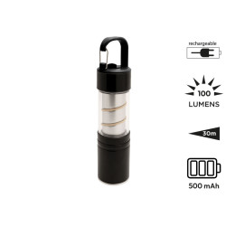 Lanterne-torche publicitaire rechargeable 2 en 1 Omega