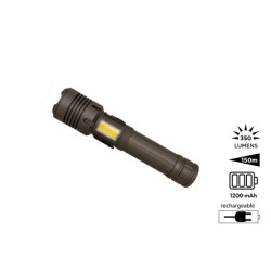 Lampe-torche publicitaire rechargeable 2 en 1 Rigel M