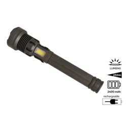 Lampe-torche publicitaire rechargeable 3 en 1 Rigel XL