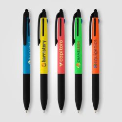 Stylo bille personnalisé stylet 3 en 1 en plastique recyclé