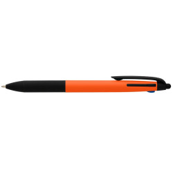 Stylo bille personnalisé stylet 3 en 1 en plastique recyclé