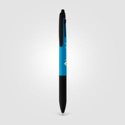 Stylo bille personnalisé stylet 3 en 1 en plastique recyclé
