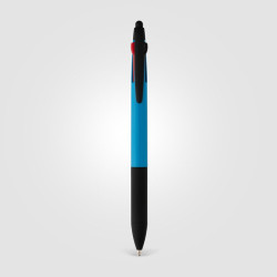 Stylo bille personnalisé stylet 3 en 1 en plastique recyclé
