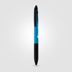 Stylo bille personnalisé stylet 3 en 1 en plastique recyclé