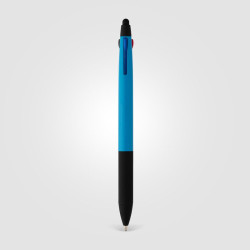Stylo bille personnalisé stylet 3 en 1 en plastique recyclé
