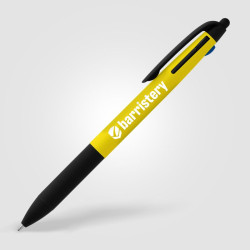 Stylo bille personnalisé stylet 3 en 1 en plastique recyclé