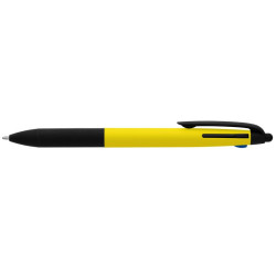 Stylo bille personnalisé stylet 3 en 1 en plastique recyclé
