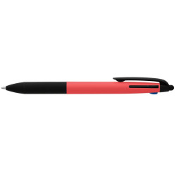 Stylo bille personnalisé stylet 3 en 1 en plastique recyclé