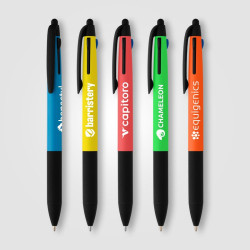 Stylo bille personnalisé stylet 3 en 1 en plastique recyclé