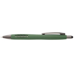 Stylo bille personnalisé stylet en plastique recyclé finition pierre