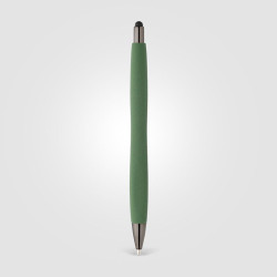 Stylo bille personnalisé stylet en plastique recyclé finition pierre