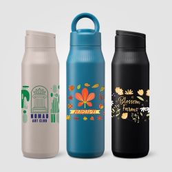 Gourde en acier inoxydable personnalisée avec support téléphone 750 ml