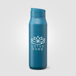 Gourde en acier inoxydable personnalisée avec support téléphone 750 ml