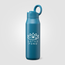 Gourde en acier inoxydable personnalisée avec support téléphone 750 ml
