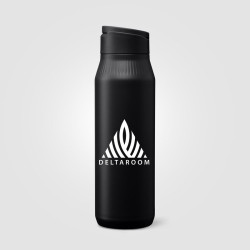 Gourde en acier inoxydable personnalisée avec support téléphone 750 ml