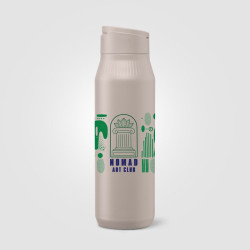Gourde en acier inoxydable personnalisée avec support téléphone 750 ml