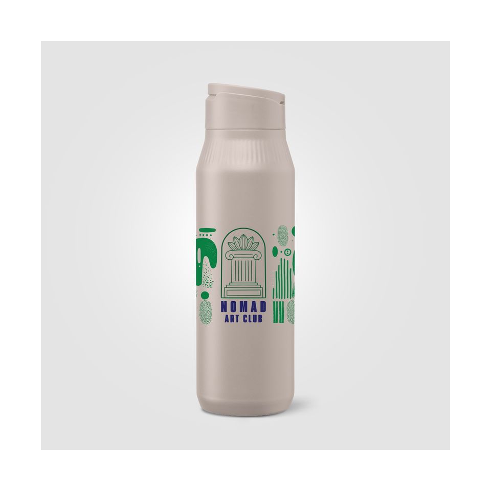 Gourde en acier inoxydable personnalisée avec support téléphone 750 ml