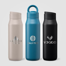 Gourde en acier inoxydable personnalisée avec support téléphone 750 ml