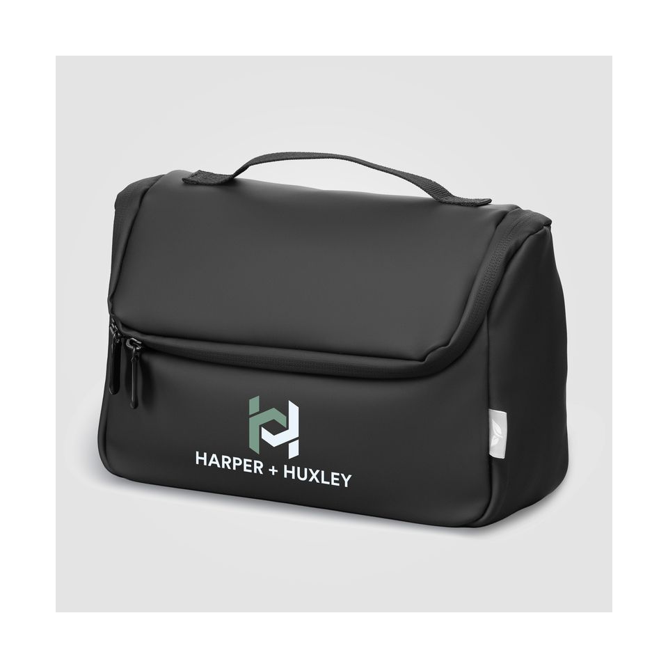 Trousse de toilette publicitaire express recyclée à suspendre