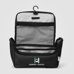Trousse de toilette publicitaire express recyclée à suspendre