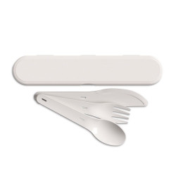 Set de couverts personnalisé réutilisable en plastique fabriqué en France