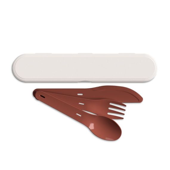 Set de couverts personnalisé réutilisable en plastique fabriqué en France
