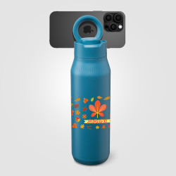 Gourde en acier inoxydable personnalisée avec support téléphone 750 ml Express