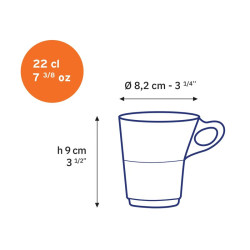 Tasse personnalisée Duralex® fabriqué en France Express Caprice 22cl