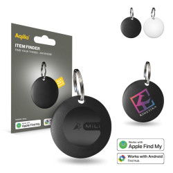 Traceur airtag personnalisé étanche avec porte-clés compatible Apple et Android Express