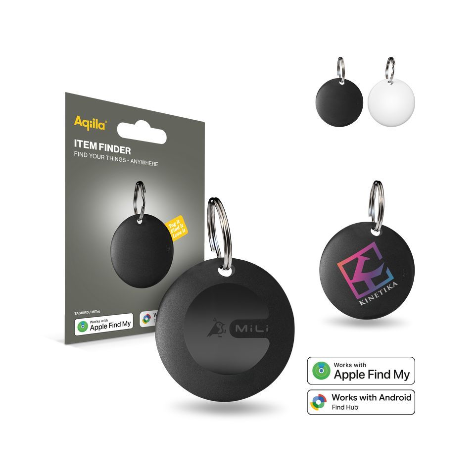 Traceur airtag personnalisé étanche avec porte-clés compatible Apple et Android Express