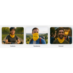 Tour de cou foulard personnalisé multifonction bandana rafraîchissant fabriqué en Europe