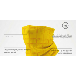 Tour de cou foulard personnalisé multifonction bandana chauffant fabriqué Europe