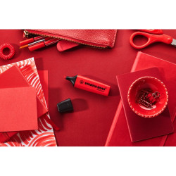 Surligneur publicitaire stabilo BOSS Original Vrai Rouge fabriqué en Europe