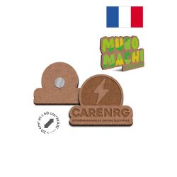 Magnet personnalisé en fibre de bois sur mesure fabriqué en France