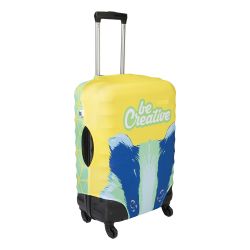 Couvre valise en polyester personnalisable sur mesure 50x70x30 cm fabriqué en Europe
