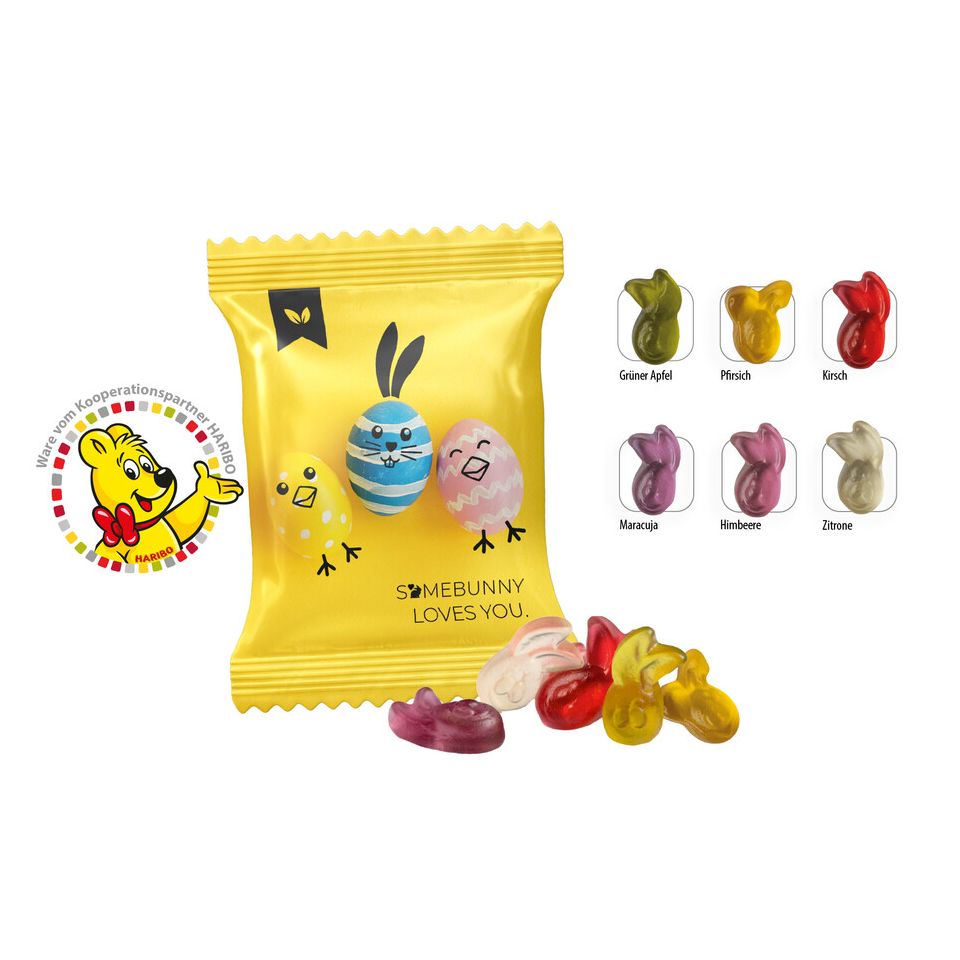 Sachet œufs de pâques personnalisé avec oreilles de lapin HARIBO