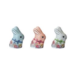 Lapins de Pâques personnalisables au chocolat au lait 50g