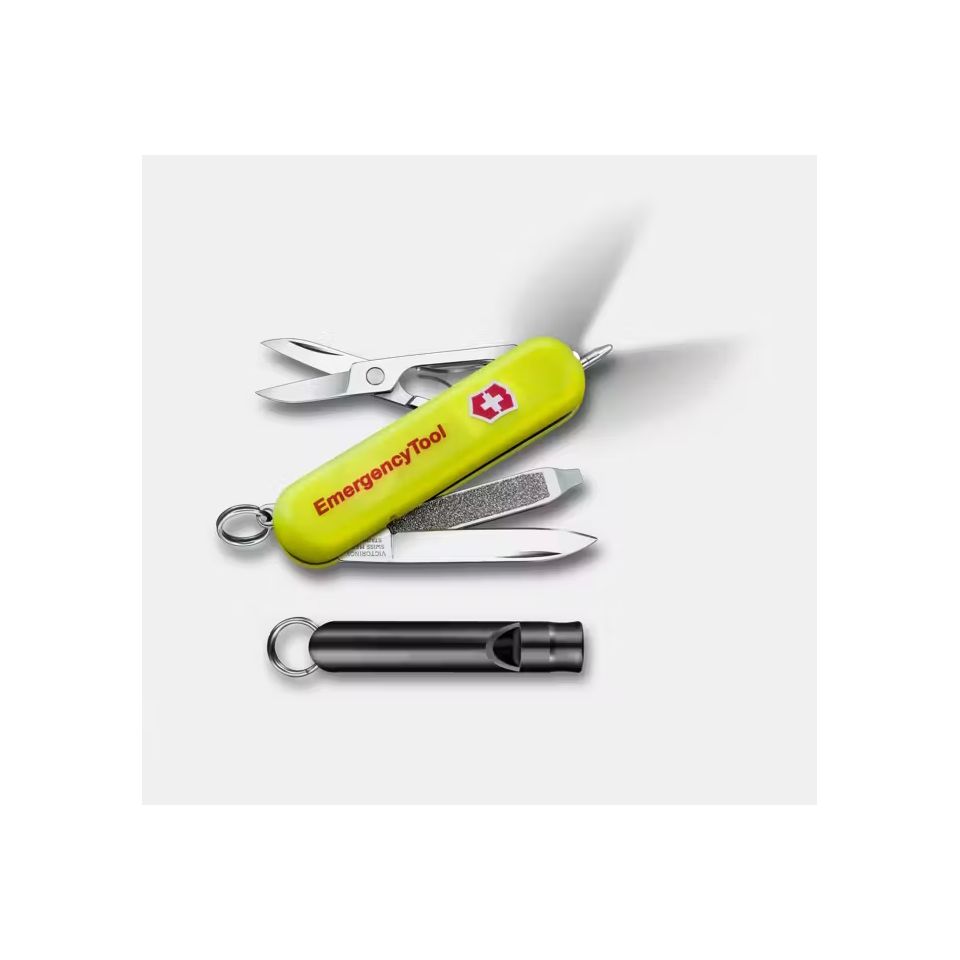 Couteau Suisse personnalisé Signature Lite emergency tool avec sifflet 58 mm