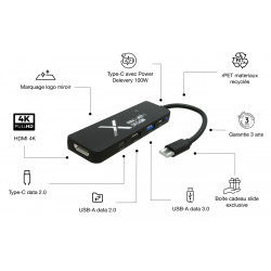 HUB personnalisable HDMI 100W SCX Design