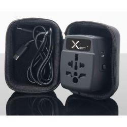 Adaptateur de voyage personnalisé international 65W + câble