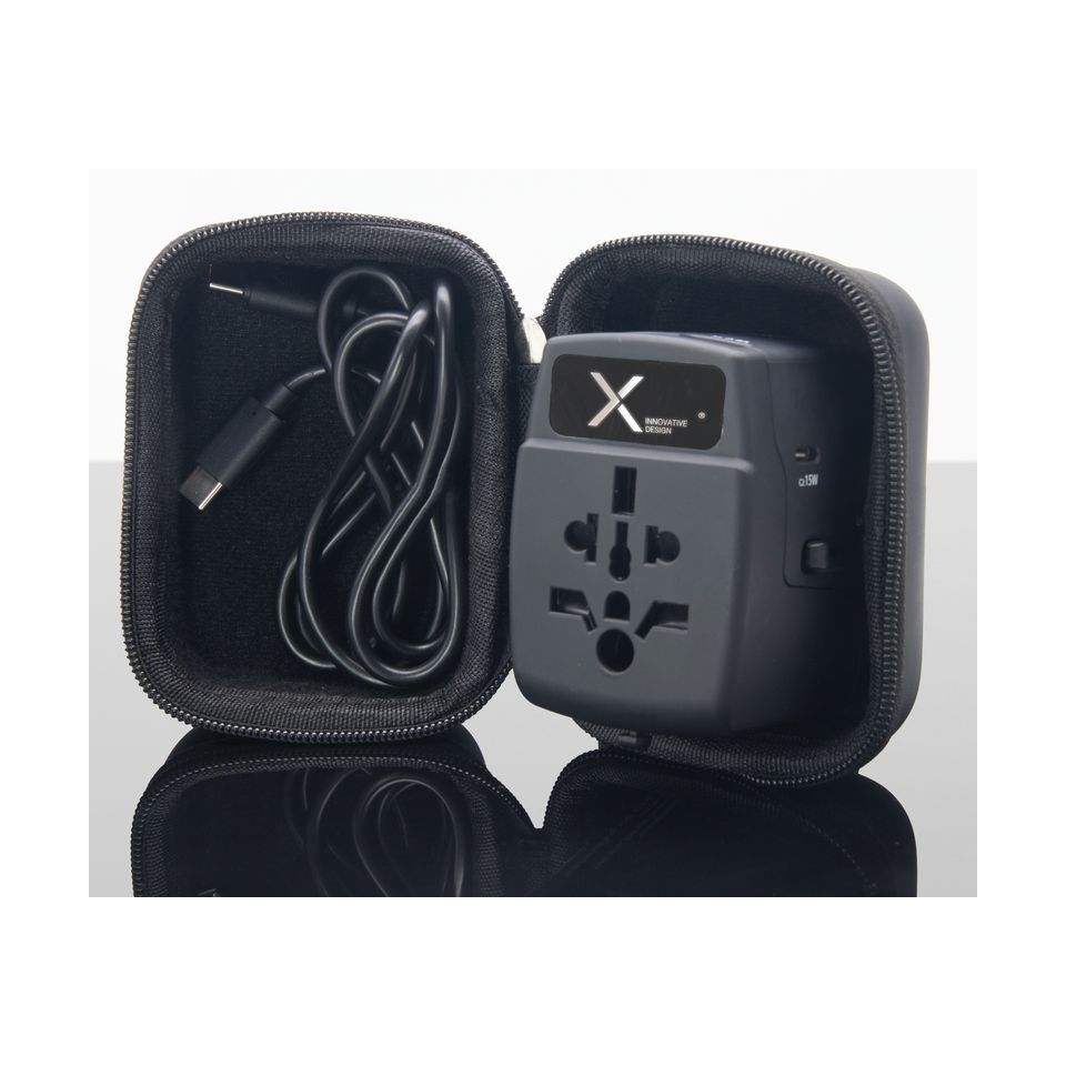 Adaptateur de voyage personnalisé international 65W + câble