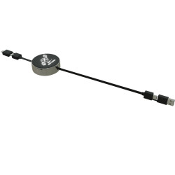 Câble personnalisé rétractable 4-en-1 65 W SCX Design