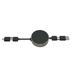 Câble personnalisé rétractable 4-en-1 65 W SCX Design
