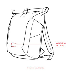 Sac à dos personnalisable Waste2Gear recyclé OceanCycle 22 L Akashi