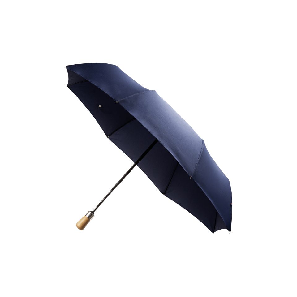 Parapluie personnalisable pliable poignée en bois fabriqué en France