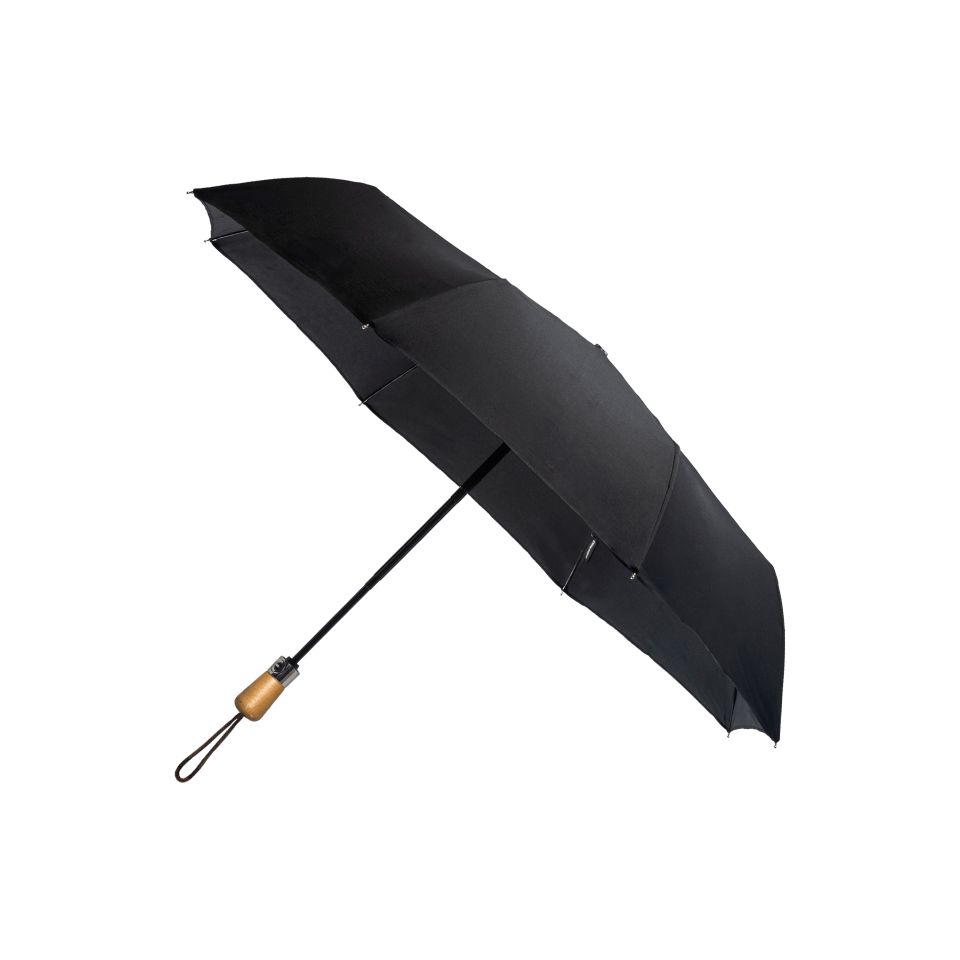 Parapluie personnalisable pliable poignée en bois fabriqué en France