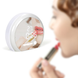 Réveil publicitaire miroir lumineux