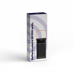 Batterie publicitaire solaire 20 000 mAh