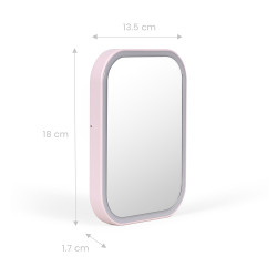 Miroir publicitaire de maquillage lumineux