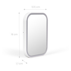 Miroir publicitaire de maquillage lumineux